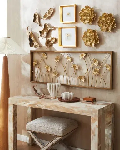 John-Richard Collection Curling Leaves Wall Sculpture, Set of 5 | Thumbnail 1 John-Richard Collection Curling Leaves Wall Sculpture, Set of 5 | Thumbnail 1