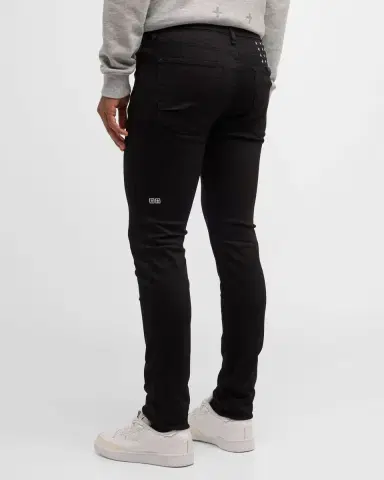 Ksubi Men's Van Winkle Black Denim Skinny Jeans | Thumbnail 2 Ksubi Men's Van Winkle Black Denim Skinny Jeans | Thumbnail 2