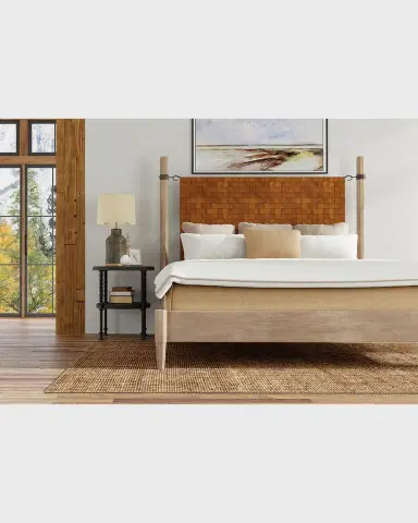 Sarreid Marcus King Poster Bed | Thumbnail 3 Sarreid Marcus King Poster Bed | Thumbnail 3