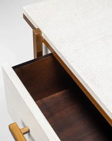Sarreid Blakely Faux Shagreen Nightstand | Thumbnail 6 Sarreid Blakely Faux Shagreen Nightstand | Thumbnail 6