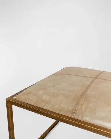 Sarreid Montvale Leather Bench, 48" | Thumbnail 6 Sarreid Montvale Leather Bench, 48" | Thumbnail 6