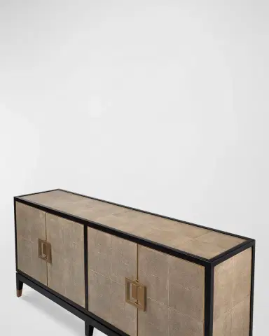 Sarreid Beto 4-Door Faux Shagreen Sideboard | Thumbnail 4 Sarreid Beto 4-Door Faux Shagreen Sideboard | Thumbnail 4