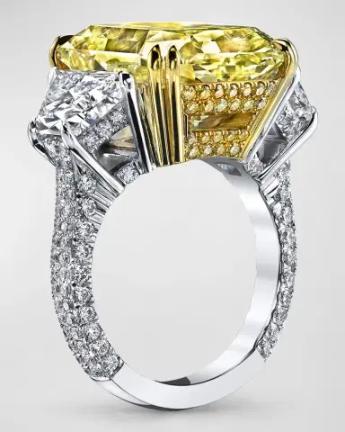 Neiman Marcus Diamonds Large Radiant Cut Center Ring, 19.31tcw (Size 6.5) | Thumbnail 2 Neiman Marcus Diamonds Large Radiant Cut Center Ring, 19.31tcw (Size 6.5) | Thumbnail 2