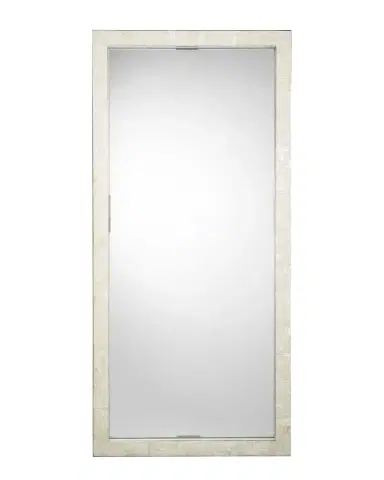 Jamie Young Monroe Mother-of-Pearl Rectangle Floor Mirror, 60" | Thumbnail 1 Jamie Young Monroe Mother-of-Pearl Rectangle Floor Mirror, 60" | Thumbnail 1