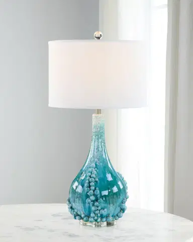 John-Richard Collection Bubbling Blue 34" Table Lamp | Thumbnail 2 John-Richard Collection Bubbling Blue 34" Table Lamp | Thumbnail 2