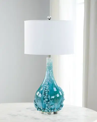 John-Richard Collection Bubbling Blue 34" Table Lamp | Thumbnail 1 John-Richard Collection Bubbling Blue 34" Table Lamp | Thumbnail 1