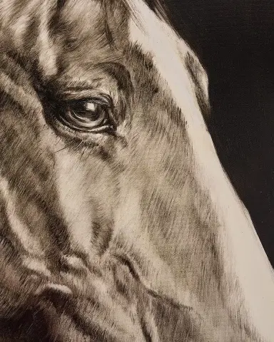 John-Richard Collection "Noble Equine" Original Oil Painting on Canvas by LM Zhou | Thumbnail 3 John-Richard Collection "Noble Equine" Original Oil Painting on Canvas by LM Zhou | Thumbnail 3