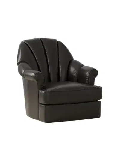 Sarreid Scoch Leather Swivel Chair | Thumbnail 1 Sarreid Scoch Leather Swivel Chair | Thumbnail 1