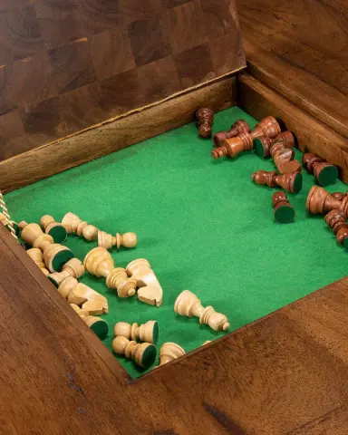 Sarreid Low Game Table with Four Stools | Thumbnail 6 Sarreid Low Game Table with Four Stools | Thumbnail 6
