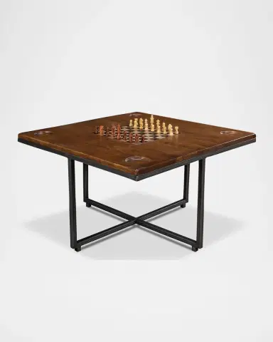 Sarreid Low Game Table with Four Stools | Thumbnail 8 Sarreid Low Game Table with Four Stools | Thumbnail 8