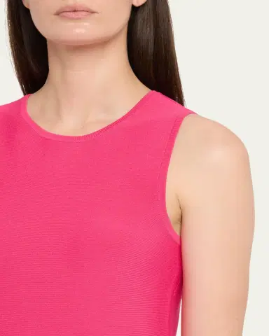 Rickie Freeman for Teri Jon Sleeveless Lace-Trim Knit Dress | Thumbnail 5 Rickie Freeman for Teri Jon Sleeveless Lace-Trim Knit Dress | Thumbnail 5