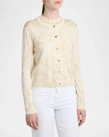 Versace Barocco '92 Knit Cardigan | Thumbnail 8 Versace Barocco '92 Knit Cardigan | Thumbnail 8