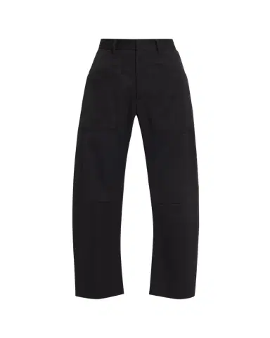 Nili Lotan Shon Wool Barrel-Leg Ankle Pants | Thumbnail 1 Nili Lotan Shon Wool Barrel-Leg Ankle Pants | Thumbnail 1