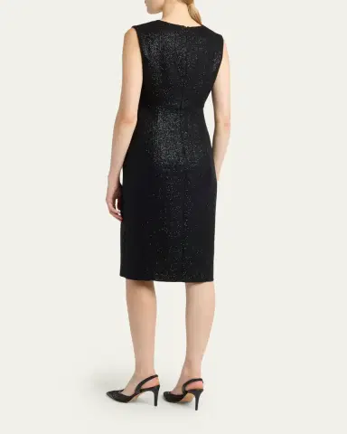 Kiton Sequined Sleeveless Sheath Dress | Thumbnail 3 Kiton Sequined Sleeveless Sheath Dress | Thumbnail 3