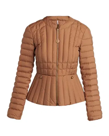 Moncler Menthe Vertical-Quilted Short Down Jacket | Thumbnail 1 Moncler Menthe Vertical-Quilted Short Down Jacket | Thumbnail 1