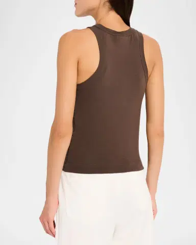 Brunello Cucinelli Sequined Jersey Stretch Tank Top | Thumbnail 3 Brunello Cucinelli Sequined Jersey Stretch Tank Top | Thumbnail 3