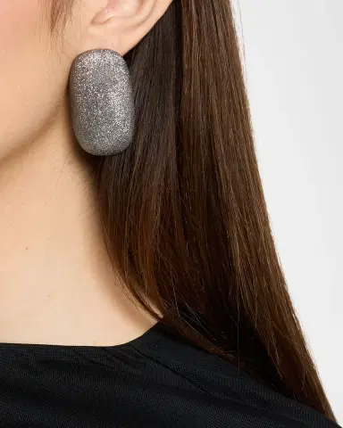 Brunello Cucinelli Sterling Silver Shimmer Earrings | Thumbnail 2 Brunello Cucinelli Sterling Silver Shimmer Earrings | Thumbnail 2