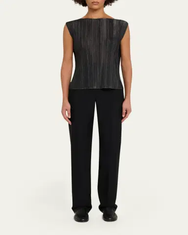 Giorgio Armani Plisse Jersey Sleeveless Top | Thumbnail 2 Giorgio Armani Plisse Jersey Sleeveless Top | Thumbnail 2