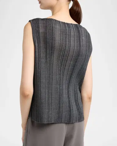 Giorgio Armani Plisse Jersey Sleeveless Top | Thumbnail 7 Giorgio Armani Plisse Jersey Sleeveless Top | Thumbnail 7