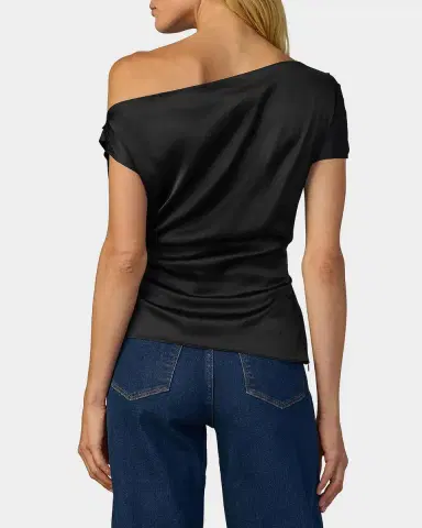 Joe's Jeans The Isla Draped Blouse | Thumbnail 3 Joe's Jeans The Isla Draped Blouse | Thumbnail 3