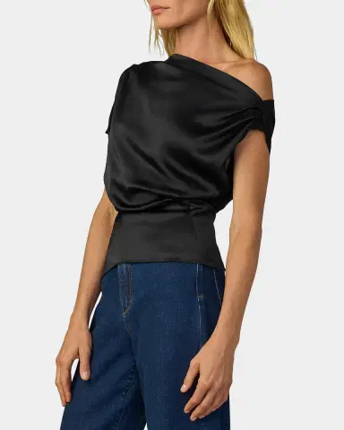 Joe's Jeans The Isla Draped Blouse | Thumbnail 5 Joe's Jeans The Isla Draped Blouse | Thumbnail 5