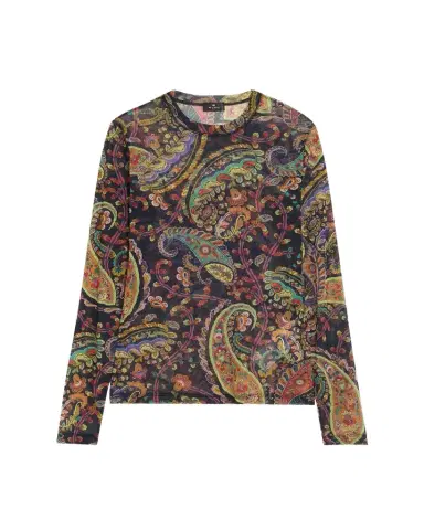Etro Paisley Mesh Long-Sleeve Top | Thumbnail 1 Etro Paisley Mesh Long-Sleeve Top | Thumbnail 1
