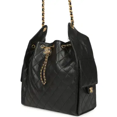 Chanel Chanel Medium 25 Hobo Bag Black Caviar Antique Gold Hardware | Thumbnail 3 Chanel Chanel Medium 25 Hobo Bag Black Caviar Antique Gold Hardware | Thumbnail 3