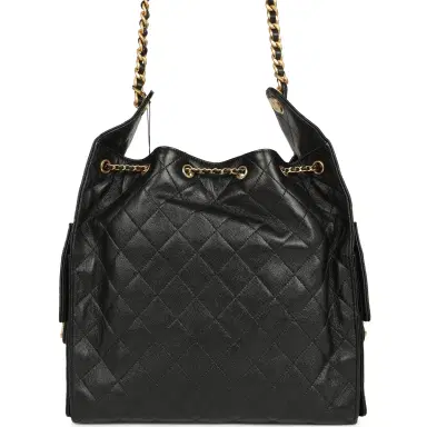 Chanel Chanel Medium 25 Hobo Bag Black Caviar Antique Gold Hardware | Thumbnail 5 Chanel Chanel Medium 25 Hobo Bag Black Caviar Antique Gold Hardware | Thumbnail 5