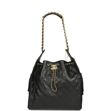 Chanel Chanel Medium 25 Hobo Bag Black Caviar Antique Gold Hardware | Thumbnail 6 Chanel Chanel Medium 25 Hobo Bag Black Caviar Antique Gold Hardware | Thumbnail 6