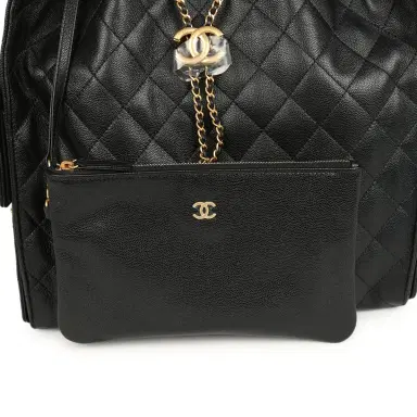 Chanel Chanel Medium 25 Hobo Bag Black Caviar Antique Gold Hardware | Thumbnail 8 Chanel Chanel Medium 25 Hobo Bag Black Caviar Antique Gold Hardware | Thumbnail 8