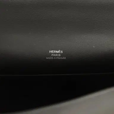 HERMÈS Hermes Kelly Pochette Black Swift Palladium Hardware | Thumbnail 7 HERMÈS Hermes Kelly Pochette Black Swift Palladium Hardware | Thumbnail 7