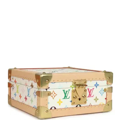 Louis Vuitton Louis Vuitton x Takashi Murakami Coffret Joaillerie White Monogram Multicolored Gold Hardware | Thumbnail 2 Louis Vuitton Louis Vuitton x Takashi Murakami Coffret Joaillerie White Monogram Multicolored Gold Hardware | Thumbnail 2