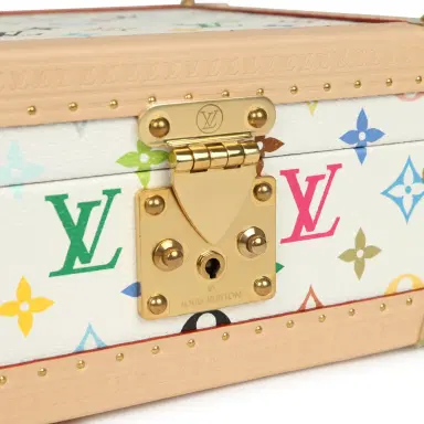 Louis Vuitton Louis Vuitton x Takashi Murakami Coffret Joaillerie White Monogram Multicolored Gold Hardware | Thumbnail 8 Louis Vuitton Louis Vuitton x Takashi Murakami Coffret Joaillerie White Monogram Multicolored Gold Hardware | Thumbnail 8