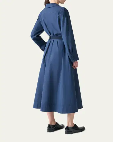 Akris A-Line Poplin Midi Dress | Thumbnail 3 Akris A-Line Poplin Midi Dress | Thumbnail 3