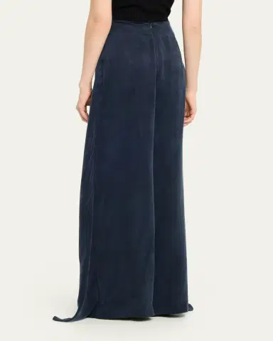 Silvia Tcherassi Nuria Front-Tie Wide-Leg Pants | Thumbnail 3 Silvia Tcherassi Nuria Front-Tie Wide-Leg Pants | Thumbnail 3