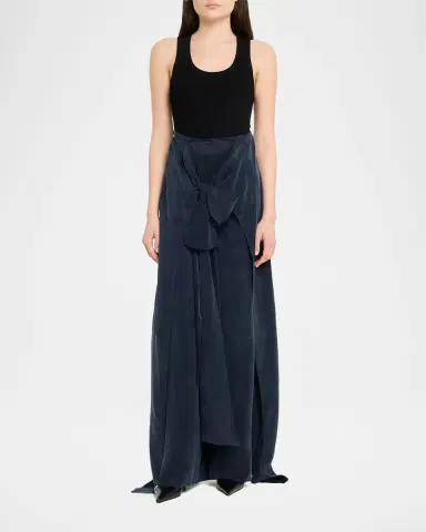 Silvia Tcherassi Nuria Front-Tie Wide-Leg Pants | Thumbnail 6 Silvia Tcherassi Nuria Front-Tie Wide-Leg Pants | Thumbnail 6