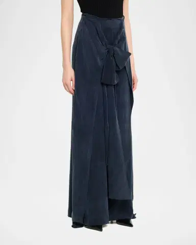 Silvia Tcherassi Nuria Front-Tie Wide-Leg Pants | Thumbnail 8 Silvia Tcherassi Nuria Front-Tie Wide-Leg Pants | Thumbnail 8