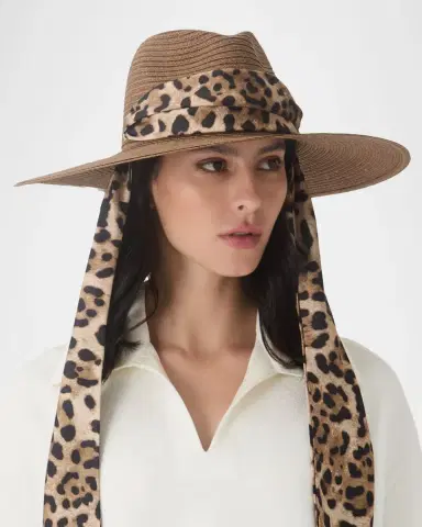 Eugenia Kim Cassidy Sun Hat with Leopard-Print Scarf | Thumbnail 7 Eugenia Kim Cassidy Sun Hat with Leopard-Print Scarf | Thumbnail 7