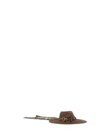 Eugenia Kim Cassidy Sun Hat with Leopard-Print Scarf | Thumbnail 1 Eugenia Kim Cassidy Sun Hat with Leopard-Print Scarf | Thumbnail 1