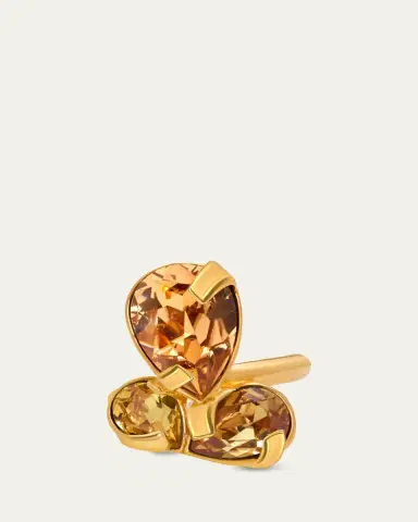 Oscar de la Renta Pear Rhinestone Cluster Ring | Thumbnail 3 Oscar de la Renta Pear Rhinestone Cluster Ring | Thumbnail 3