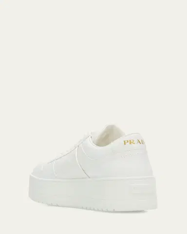 Prada Downtown Platform Leather Sneakers | Thumbnail 4 Prada Downtown Platform Leather Sneakers | Thumbnail 4