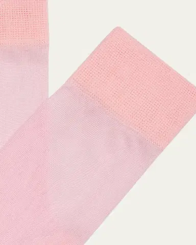Maria La Rosa Wave Sheer Mid-Calf Organic Cotton Socks | Thumbnail 2 Maria La Rosa Wave Sheer Mid-Calf Organic Cotton Socks | Thumbnail 2