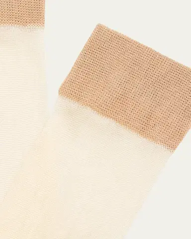 Maria La Rosa Wave Sheer Mid-Calf Organic Cotton Socks | Thumbnail 4 Maria La Rosa Wave Sheer Mid-Calf Organic Cotton Socks | Thumbnail 4