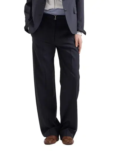 Prada Women's Wool Pants - Blue - Size 12 | Thumbnail 2 Prada Women's Wool Pants - Blue - Size 12 | Thumbnail 2