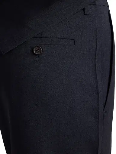Prada Women's Wool Pants - Blue - Size 12 | Thumbnail 6 Prada Women's Wool Pants - Blue - Size 12 | Thumbnail 6