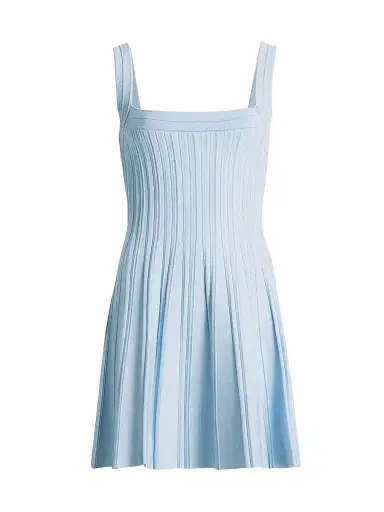 Simkhai Women's Indie Textured Knit Sleeveless Minidress - Tidepool - Size Small | Thumbnail 1 Simkhai Women's Indie Textured Knit Sleeveless Minidress - Tidepool - Size Small | Thumbnail 1