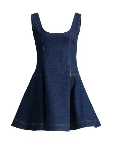 Simkhai Women's Eleodra Denim A-Line Minidress - Imperial - Size 10 | Thumbnail 1 Simkhai Women's Eleodra Denim A-Line Minidress - Imperial - Size 10 | Thumbnail 1