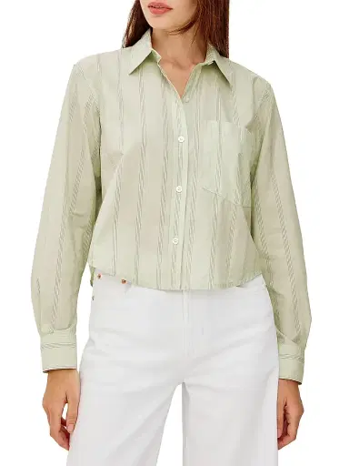 Rails Women's Ramy Striped Cotton Shirt - Leon Stripe | Thumbnail 3 Rails Women's Ramy Striped Cotton Shirt - Leon Stripe | Thumbnail 3