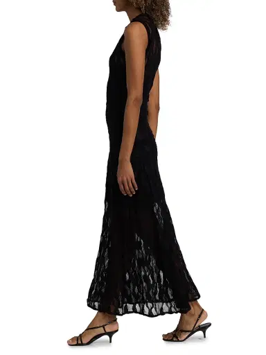 Ulla Johnson Women's Venus Lace Maxi Dress - Noir | Thumbnail 2 Ulla Johnson Women's Venus Lace Maxi Dress - Noir | Thumbnail 2