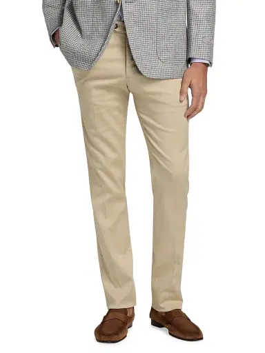 Sartorio Napoli Men's Flat-Front Trousers - Beige - Size 40 | Thumbnail 3 Sartorio Napoli Men's Flat-Front Trousers - Beige - Size 40 | Thumbnail 3